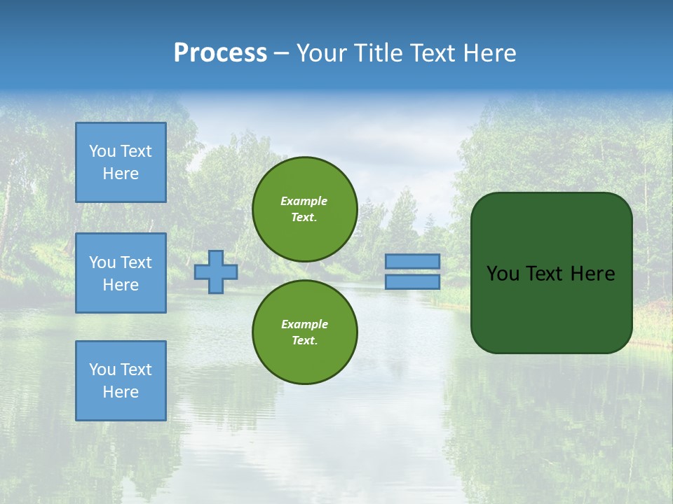 River Leaf Color PowerPoint Template