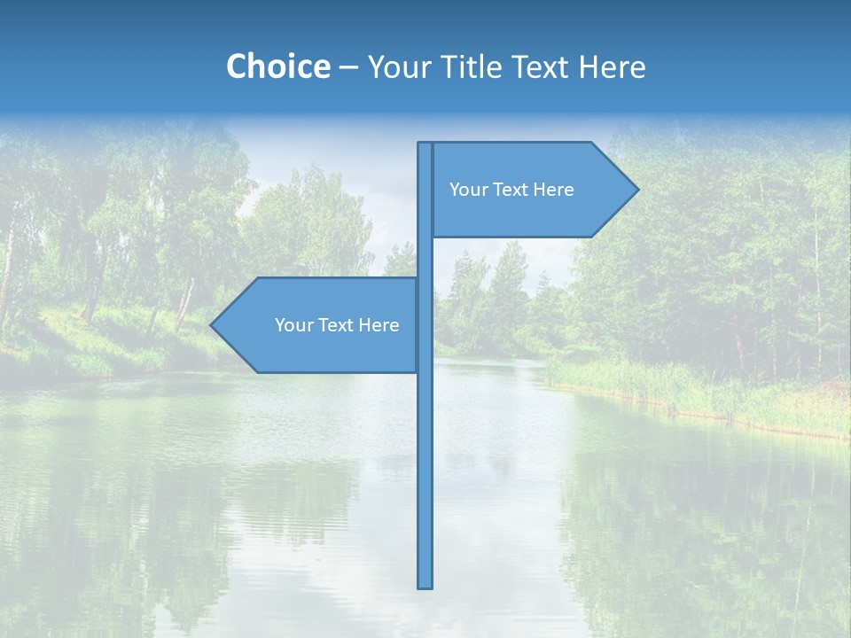 River Leaf Color PowerPoint Template