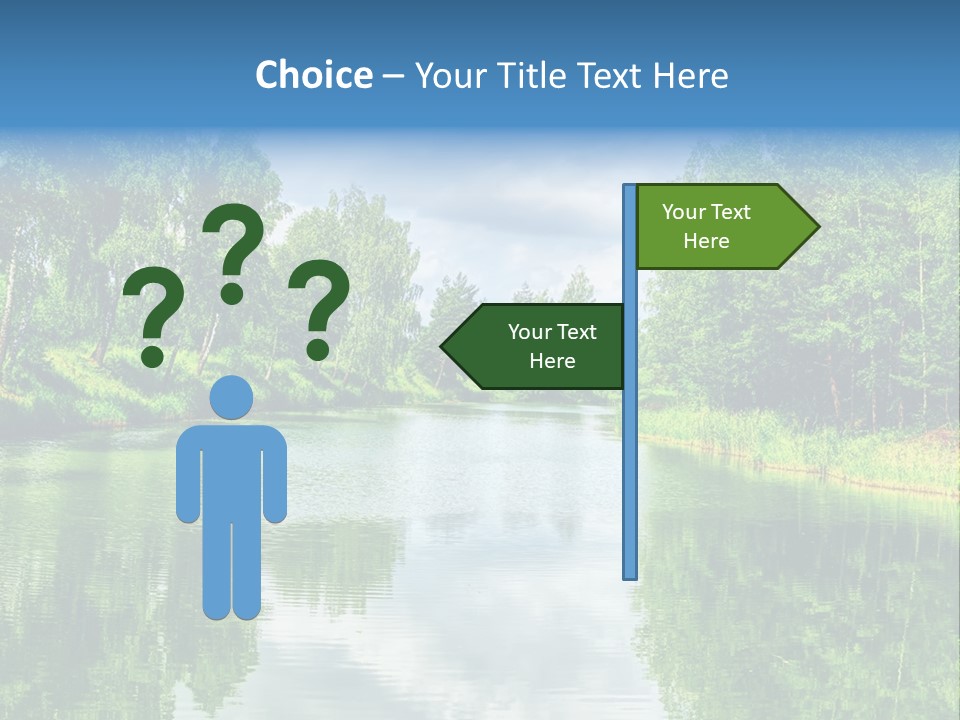 River Leaf Color PowerPoint Template