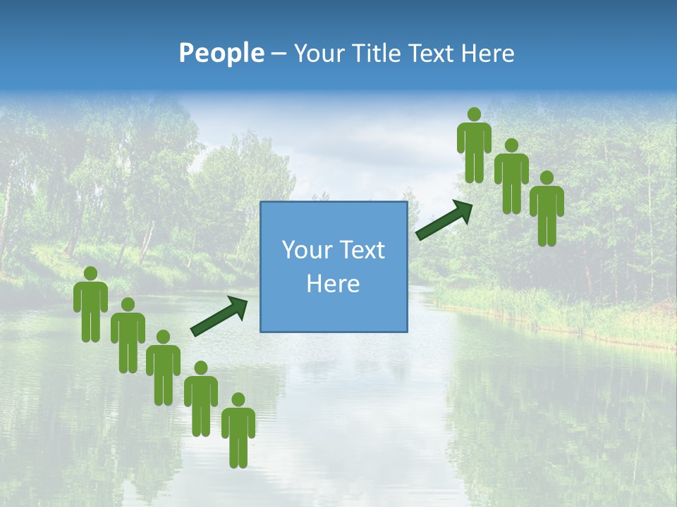 River Leaf Color PowerPoint Template