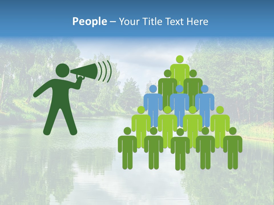 River Leaf Color PowerPoint Template