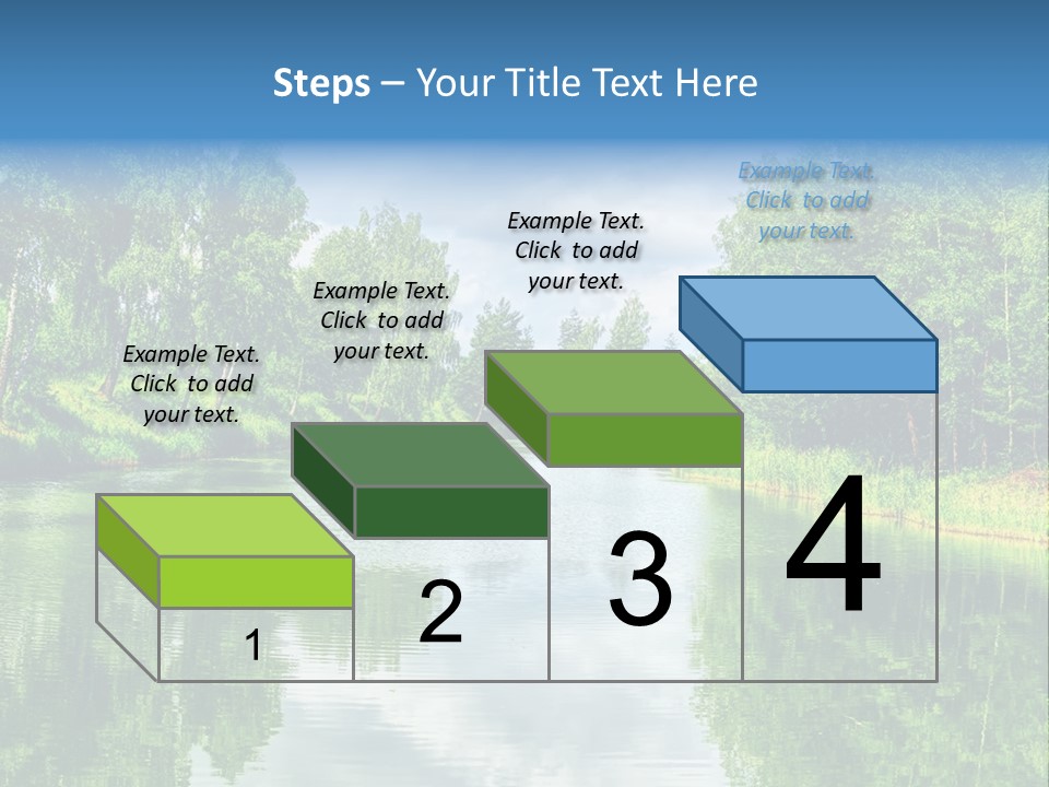 River Leaf Color PowerPoint Template
