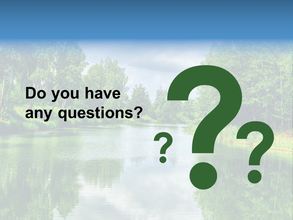 River Leaf Color PowerPoint Template