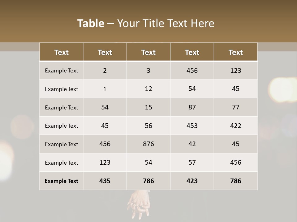 Hug Cheerful Woman PowerPoint Template