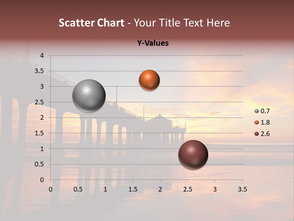 Silhouettes Surf Wharf PowerPoint Template