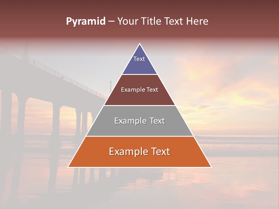 Silhouettes Surf Wharf PowerPoint Template