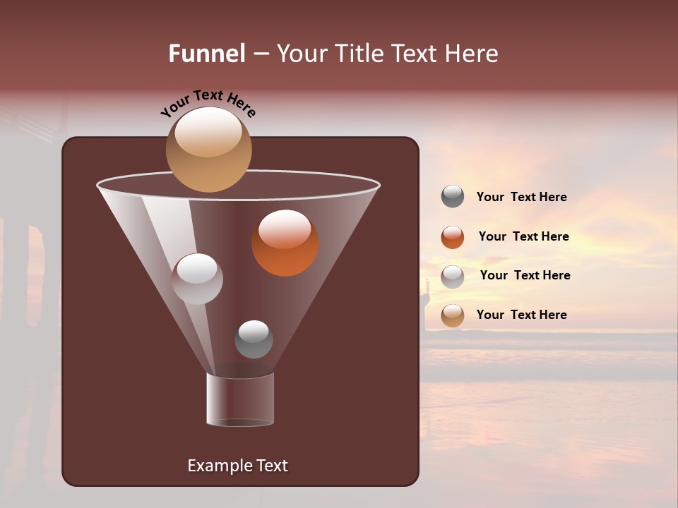 Silhouettes Surf Wharf PowerPoint Template