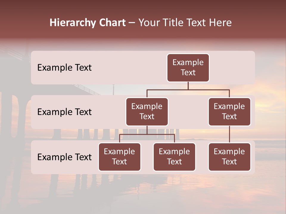 Silhouettes Surf Wharf PowerPoint Template