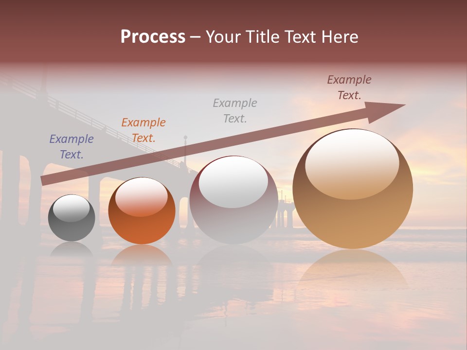 Silhouettes Surf Wharf PowerPoint Template