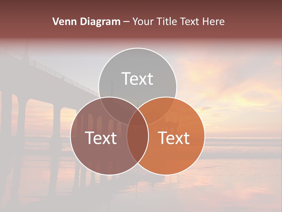 Silhouettes Surf Wharf PowerPoint Template