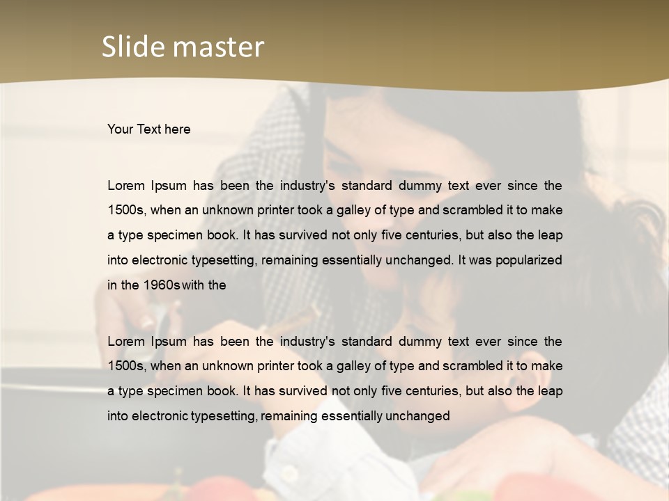 Family Preschool Parent PowerPoint Template