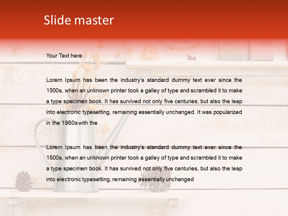 Bright Color Vase PowerPoint Template