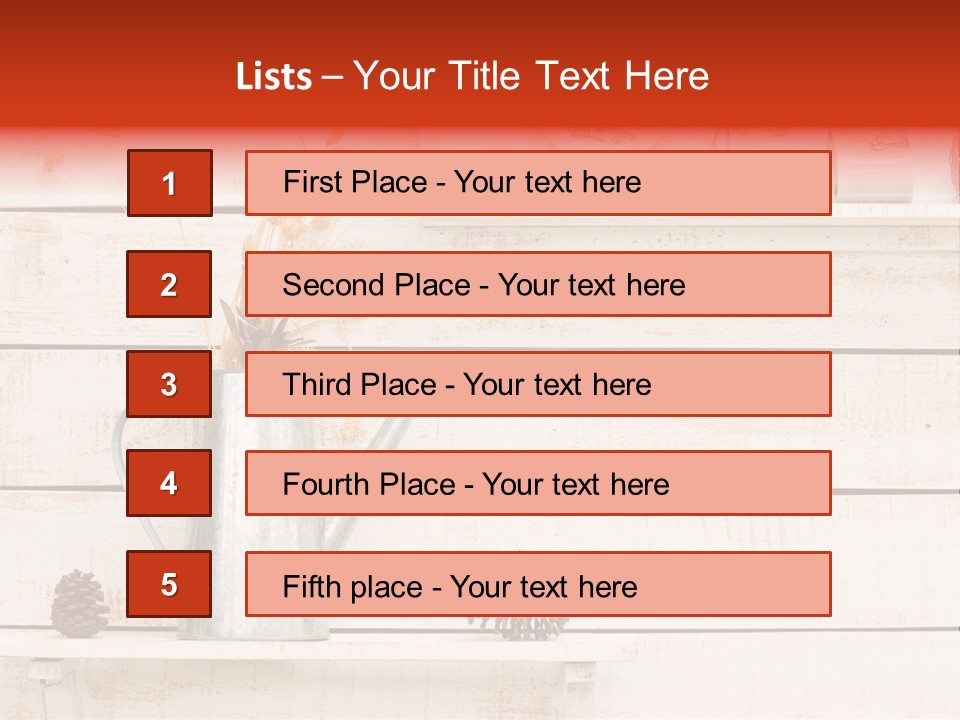 Bright Color Vase PowerPoint Template