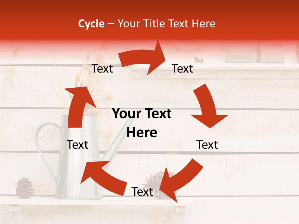 Bright Color Vase PowerPoint Template