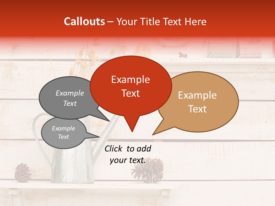 Bright Color Vase PowerPoint Template
