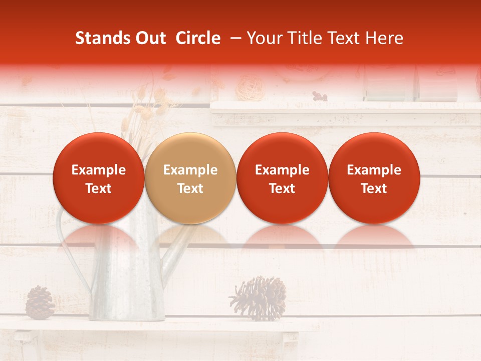 Bright Color Vase PowerPoint Template