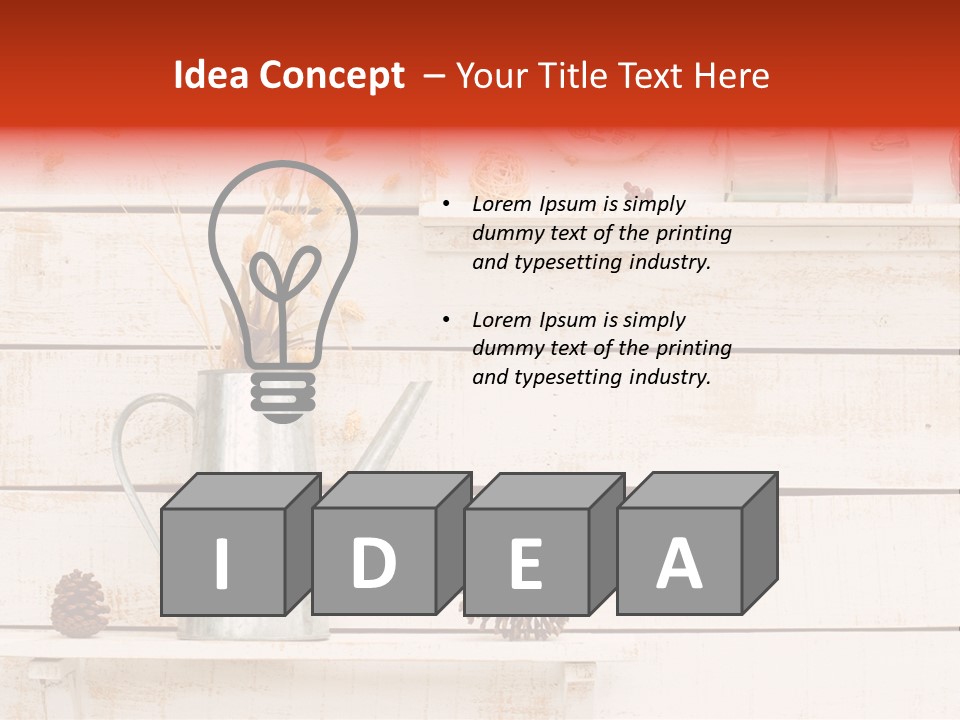 Bright Color Vase PowerPoint Template