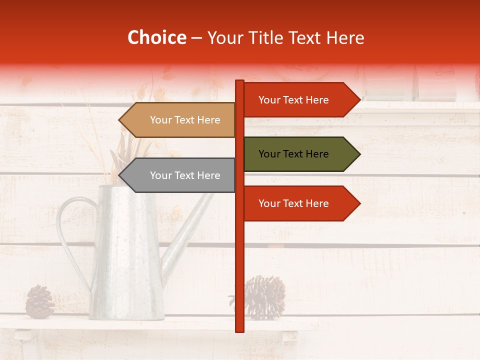 Bright Color Vase PowerPoint Template