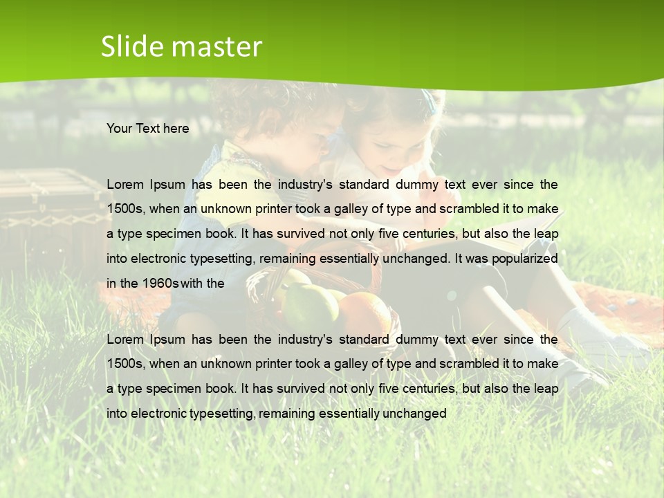 Two Basket Picnic PowerPoint Template