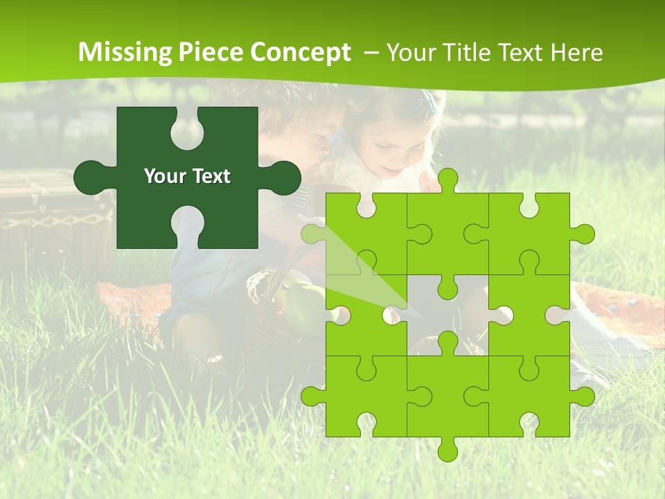 Two Basket Picnic PowerPoint Template