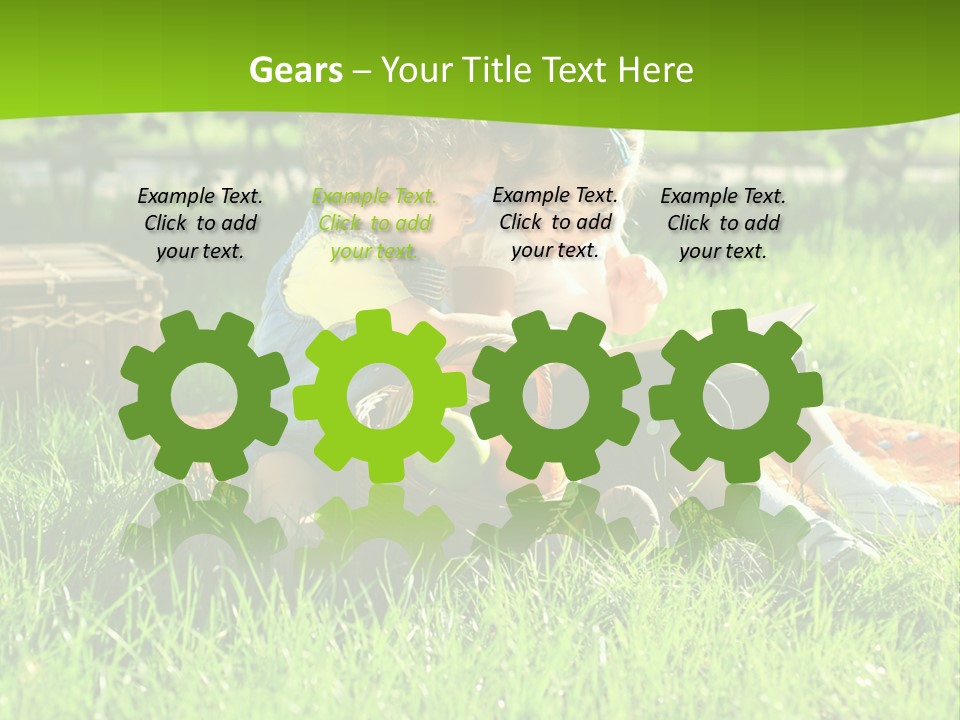 Two Basket Picnic PowerPoint Template