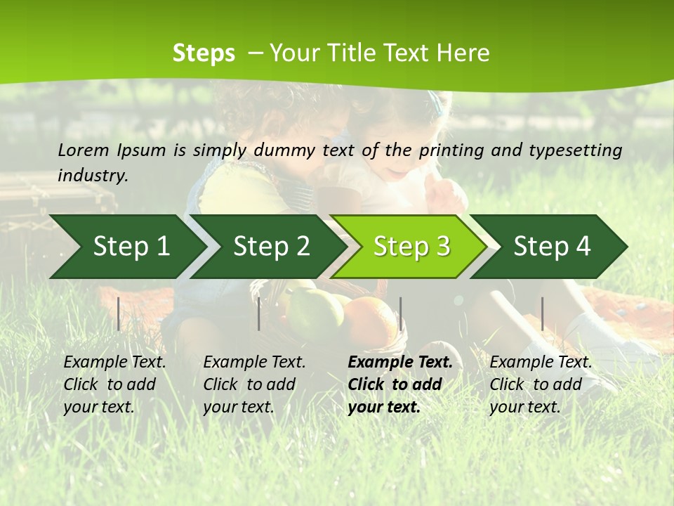 Two Basket Picnic PowerPoint Template