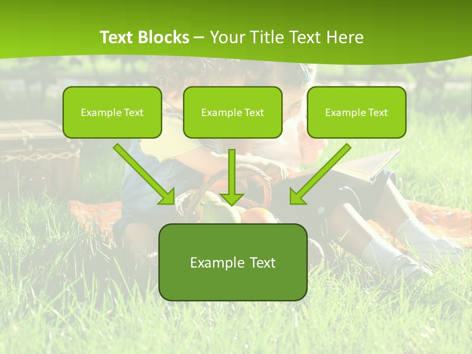 Two Basket Picnic PowerPoint Template