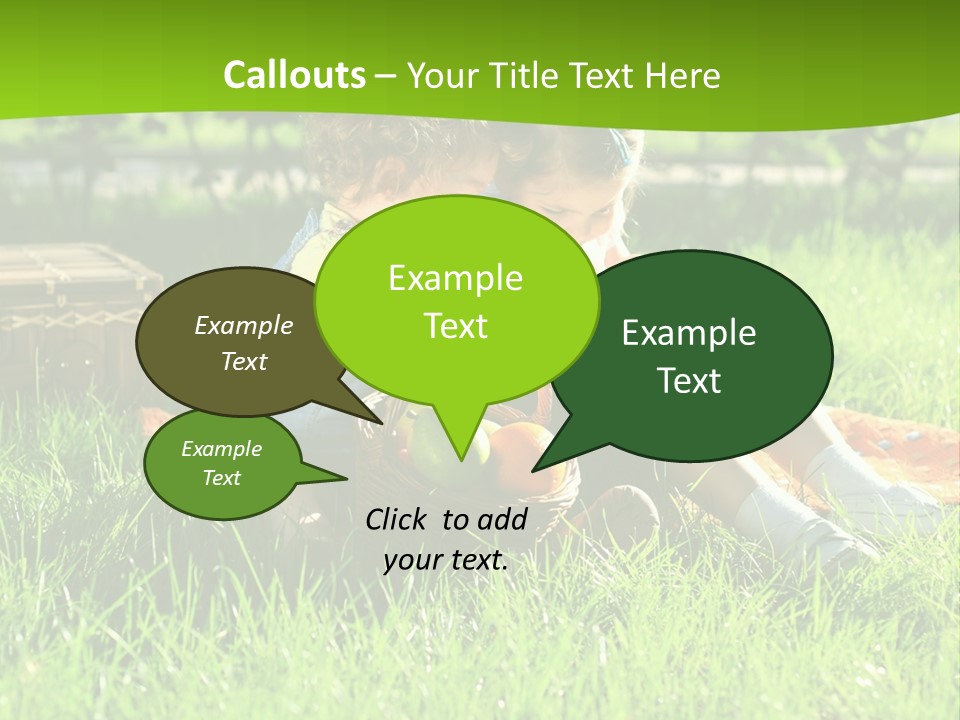 Two Basket Picnic PowerPoint Template