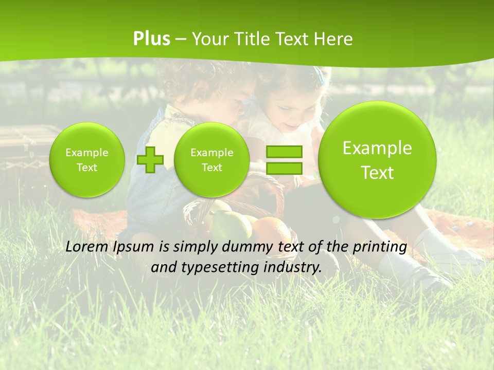 Two Basket Picnic PowerPoint Template