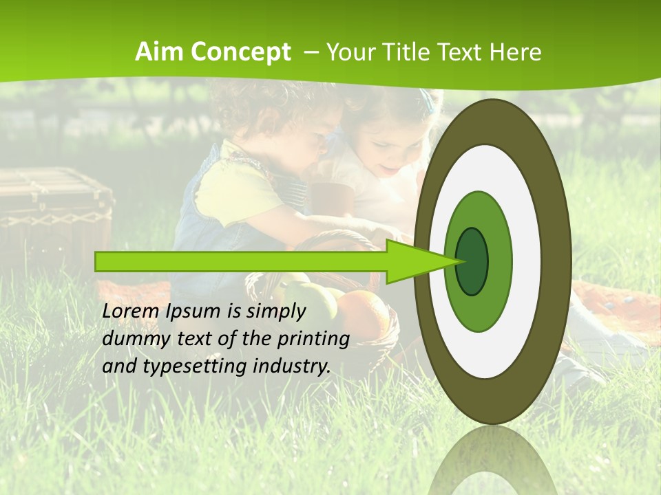 Two Basket Picnic PowerPoint Template