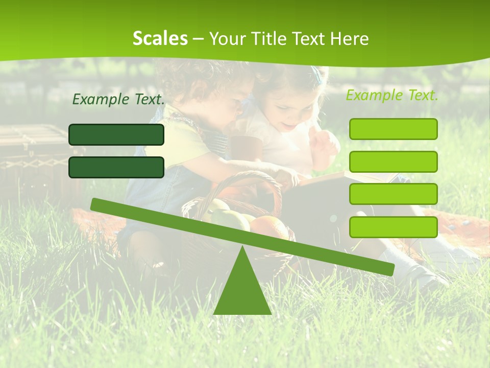 Two Basket Picnic PowerPoint Template