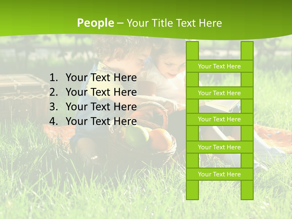 Two Basket Picnic PowerPoint Template