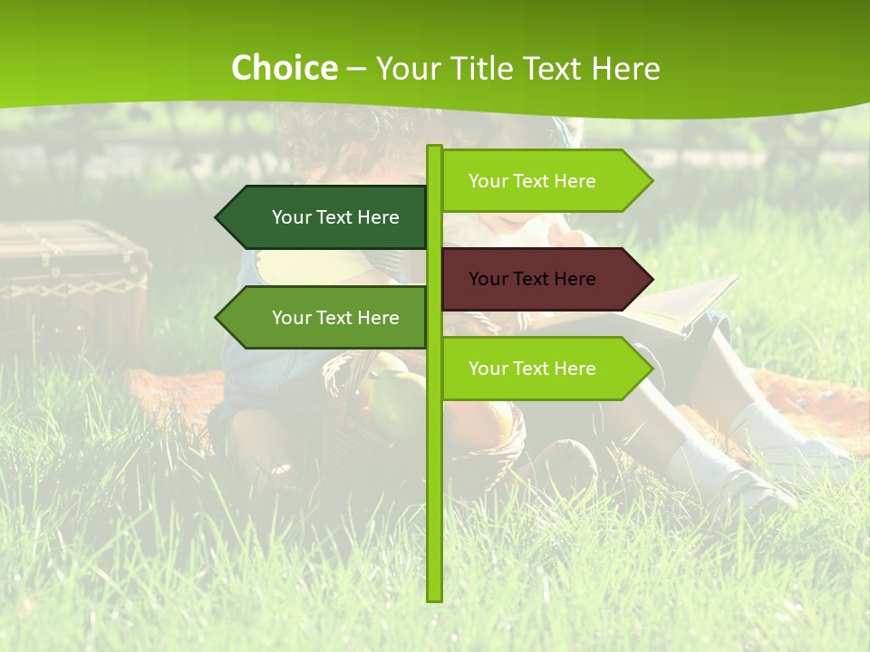 Two Basket Picnic PowerPoint Template