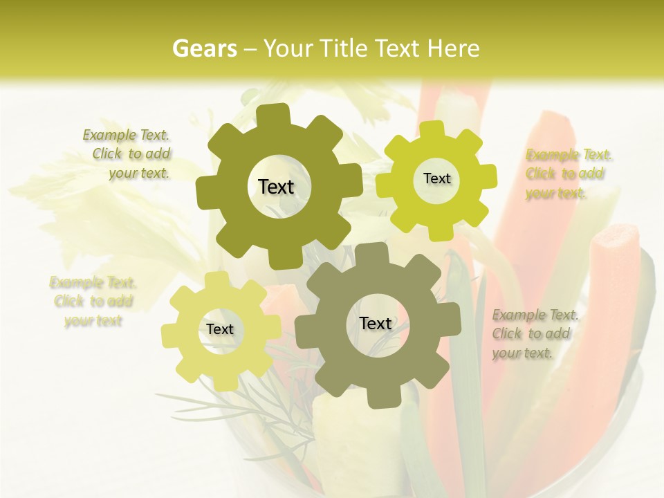 Eating White Radish PowerPoint Template