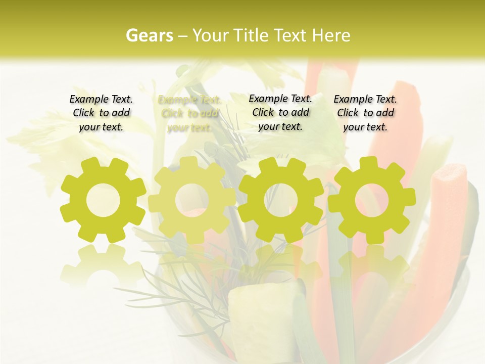 Eating White Radish PowerPoint Template