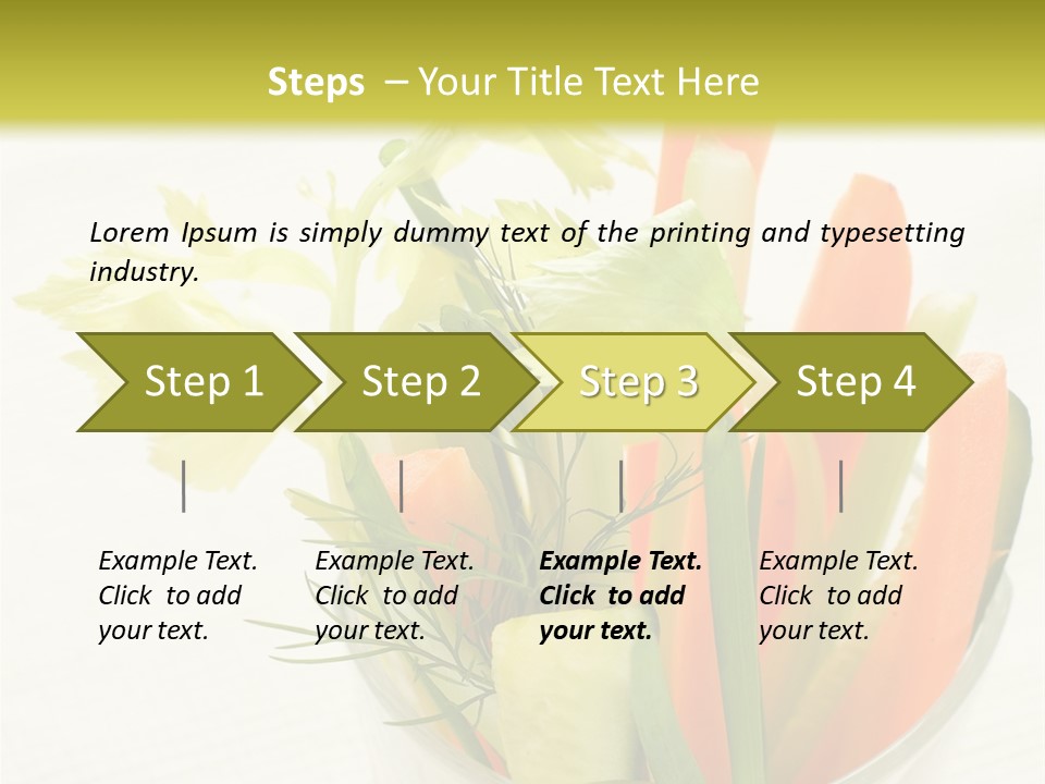 Eating White Radish PowerPoint Template