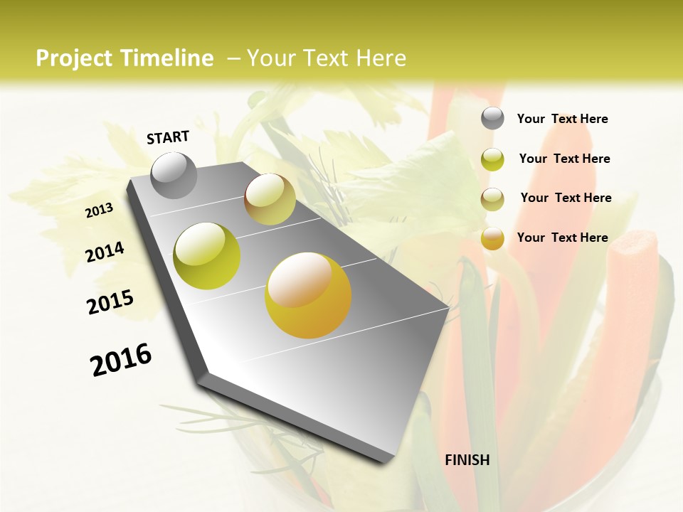 Eating White Radish PowerPoint Template