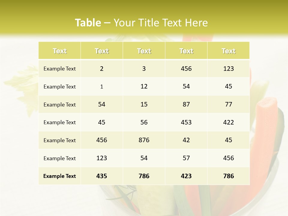 Eating White Radish PowerPoint Template