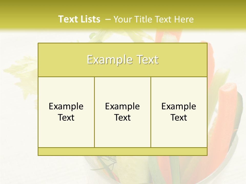 Eating White Radish PowerPoint Template