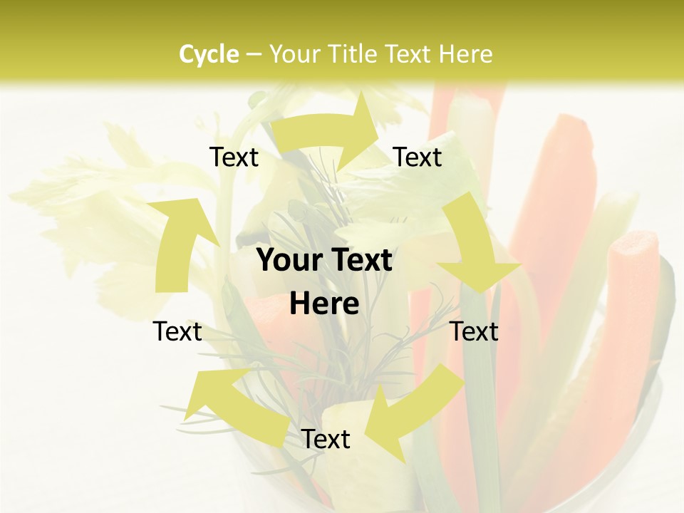 Eating White Radish PowerPoint Template