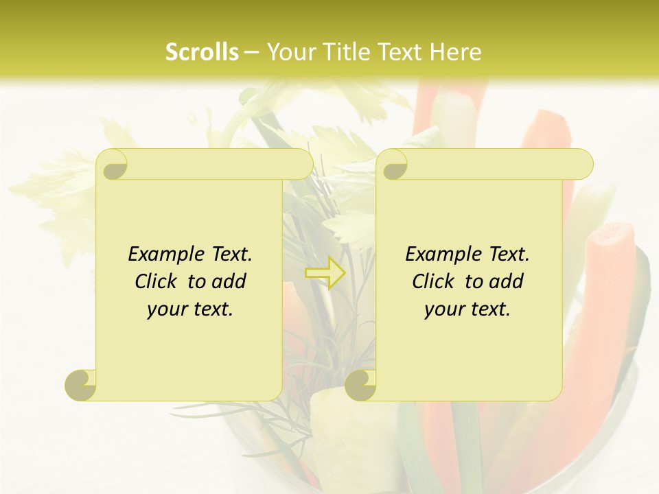 Eating White Radish PowerPoint Template