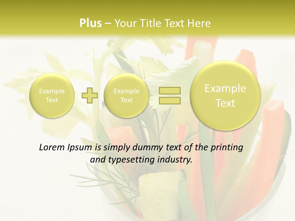 Eating White Radish PowerPoint Template