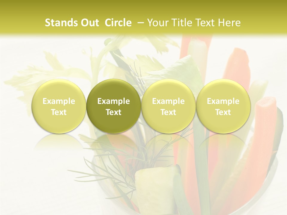 Eating White Radish PowerPoint Template
