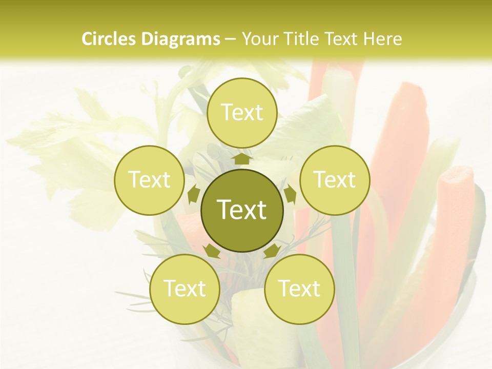 Eating White Radish PowerPoint Template