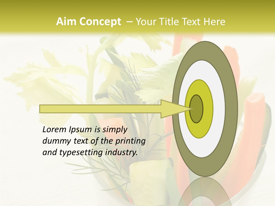 Eating White Radish PowerPoint Template