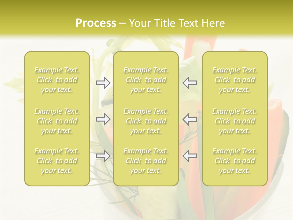 Eating White Radish PowerPoint Template