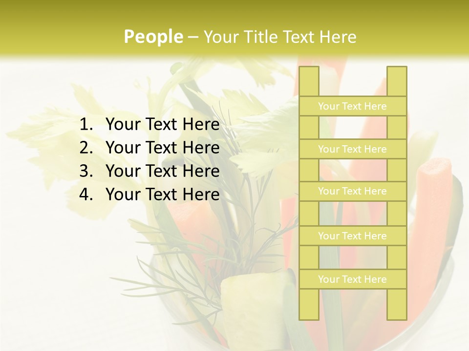 Eating White Radish PowerPoint Template