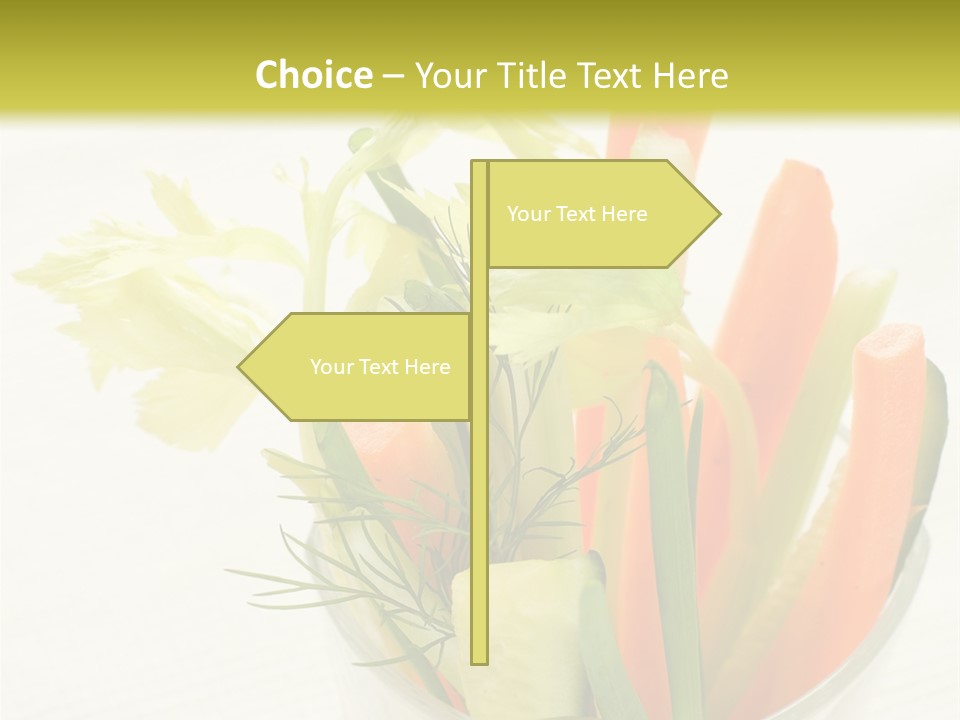 Eating White Radish PowerPoint Template