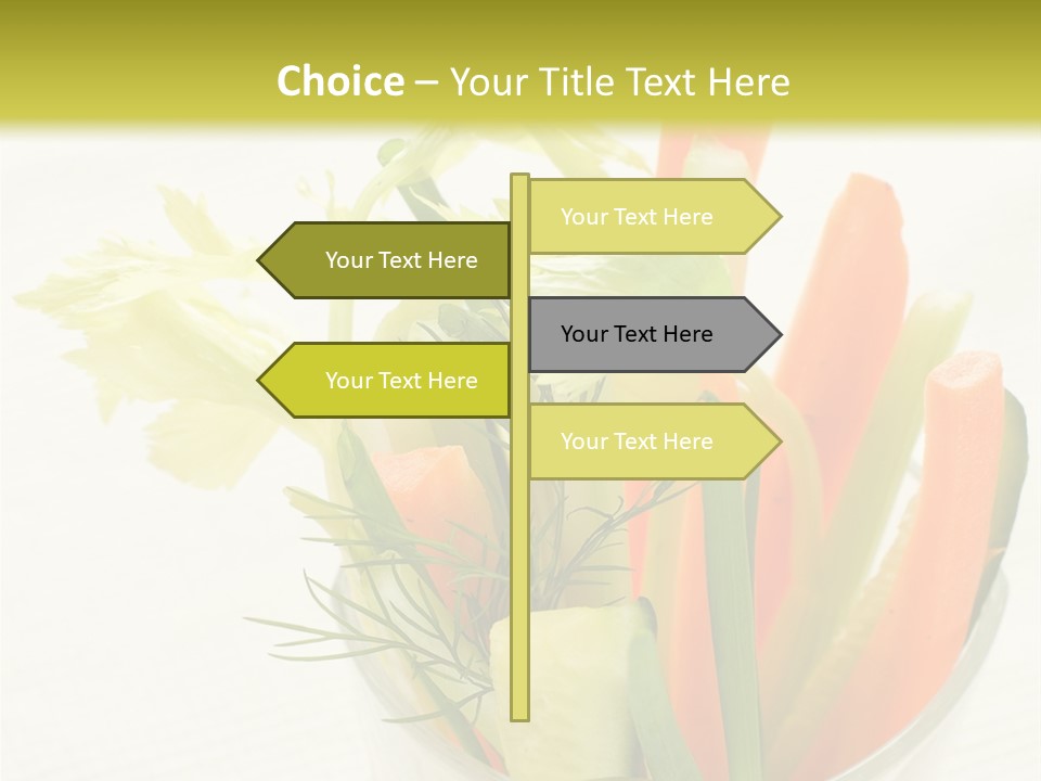 Eating White Radish PowerPoint Template