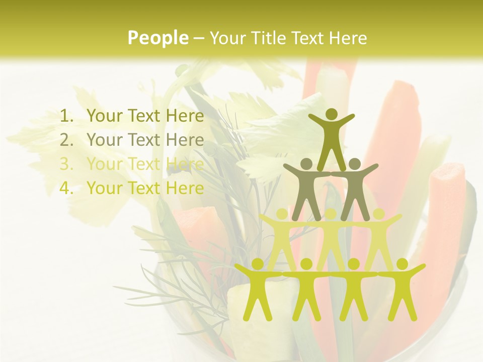 Eating White Radish PowerPoint Template